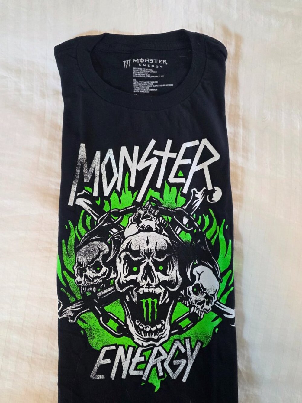 NEW Monster Energy Mens Skull T-Shirt XL